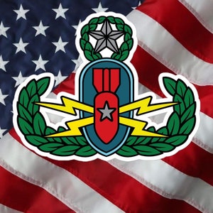 Bubble-Free Vinyl Sticker | Master EOD | Bomb Squad | EOD