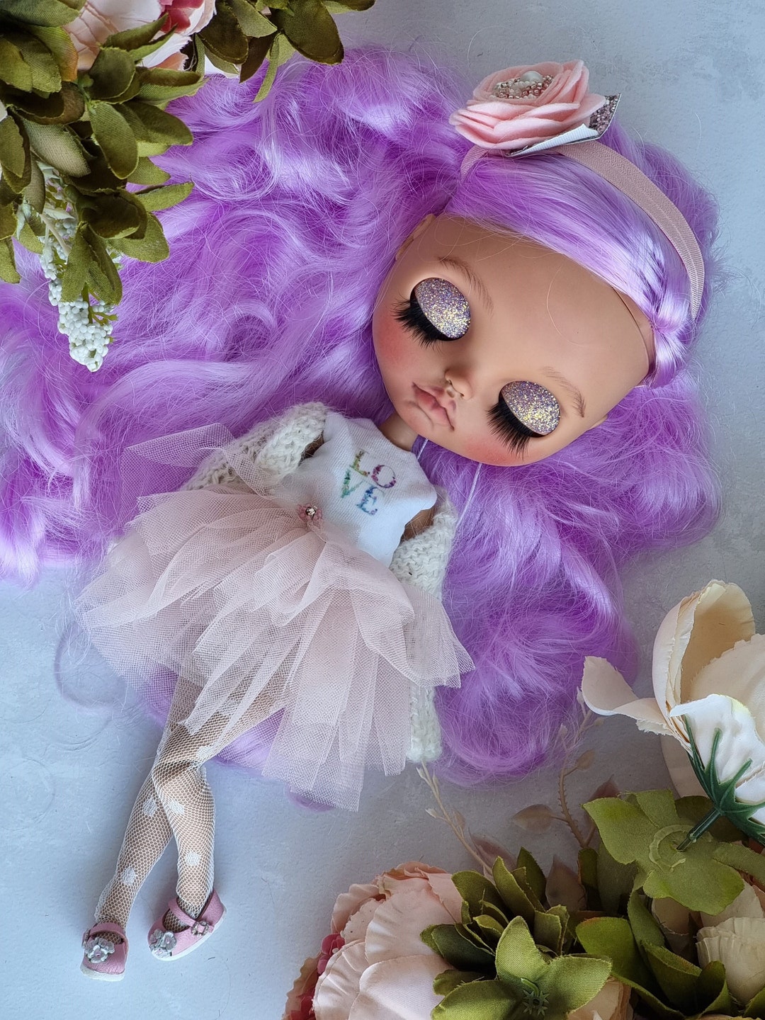 Custom Blythe Doll Custom Doll Blythe Doll Doll Ooak Art Etsy