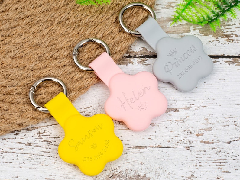Personalized Dog Airtag Casecustom Airtag Collar Holder for Etsy Hong