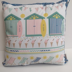 Beach Hut Cushion