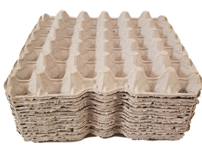 Egg Crates Flats 30 Cell Tray Organic Egg Carton Stack Pet Reptile Live