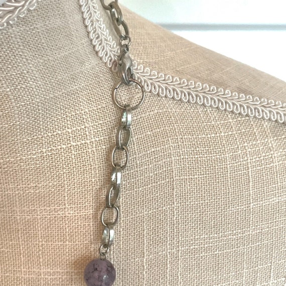 Chunky Artistic Multi-Color Statement Lariat Y Ne… - image 10