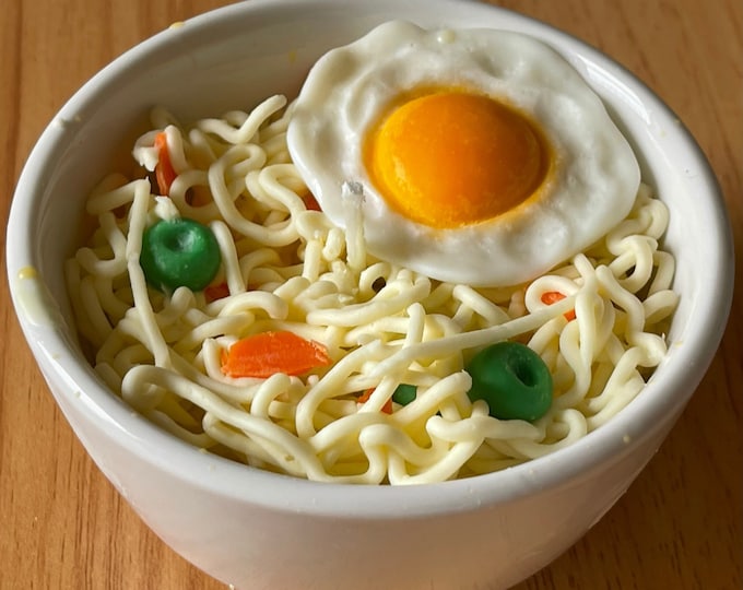 Handmade Gourmet Ramen Soy Wax Candle|Noodles Candle|Ramen Candle|Home Decor| Birthday Gift |5oz Candle|Food Candle|Food Decor| Food Candles