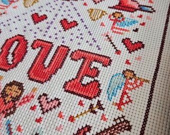 Creo en algo llamado amor por la oscuridad - Patrón digital en PDF