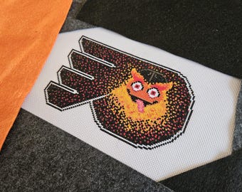 Patrón de punto de cruz de la mascota deportiva de Filadelfia - Descarga digital en PDF