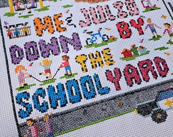 Yo y Julio junto al patio de la escuela, de Paul Simon - Patrón digital en PDF