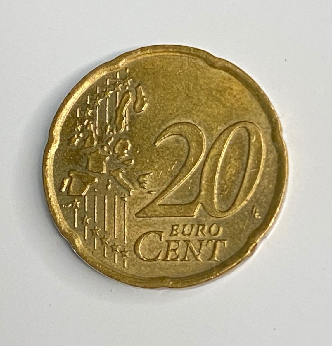 Rare Euro Coin 2002 Italy 20 Cent Etsy
