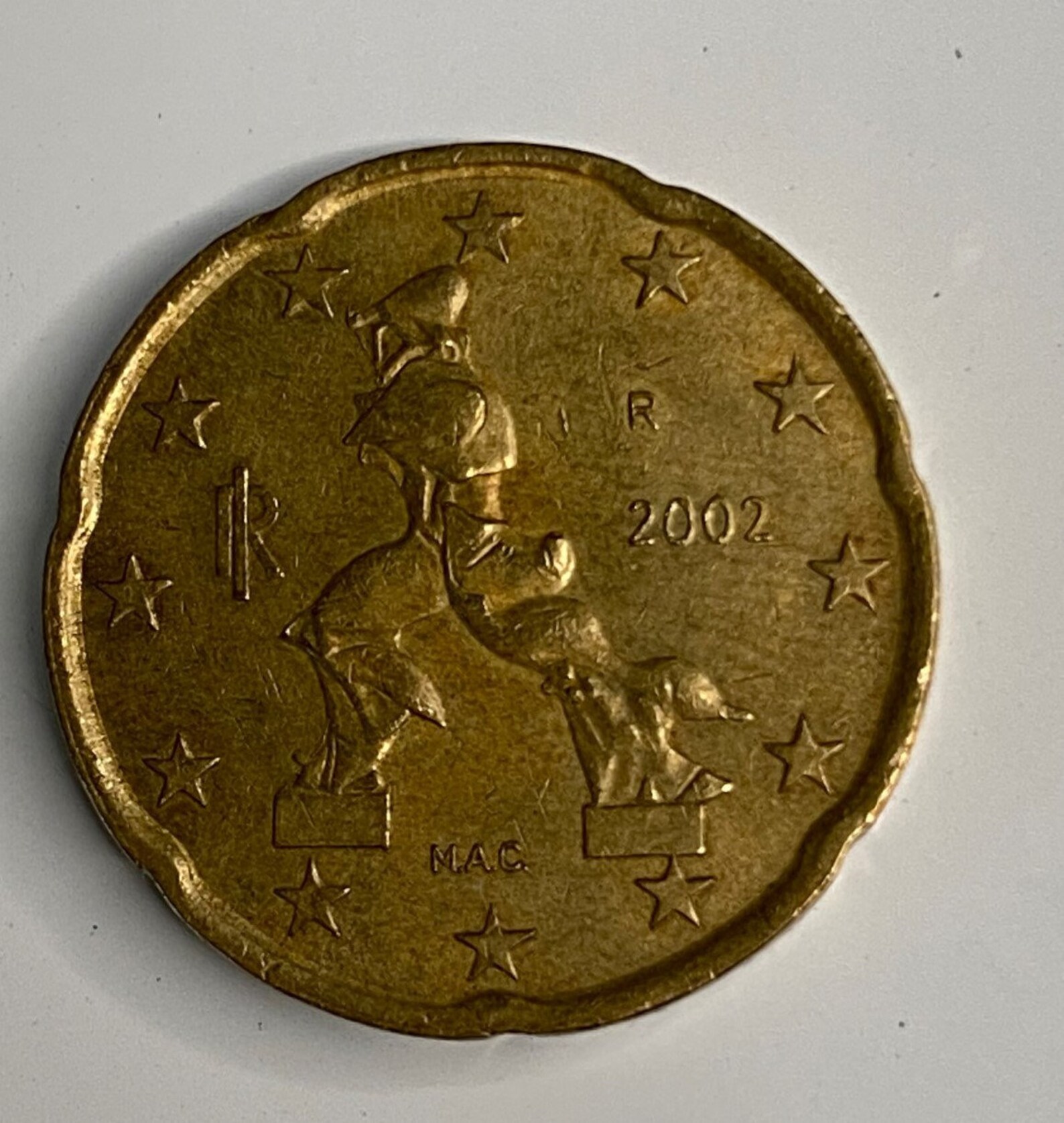 Seltene Euro M nze 2002 Italien 20 Cent Etsy sterreich