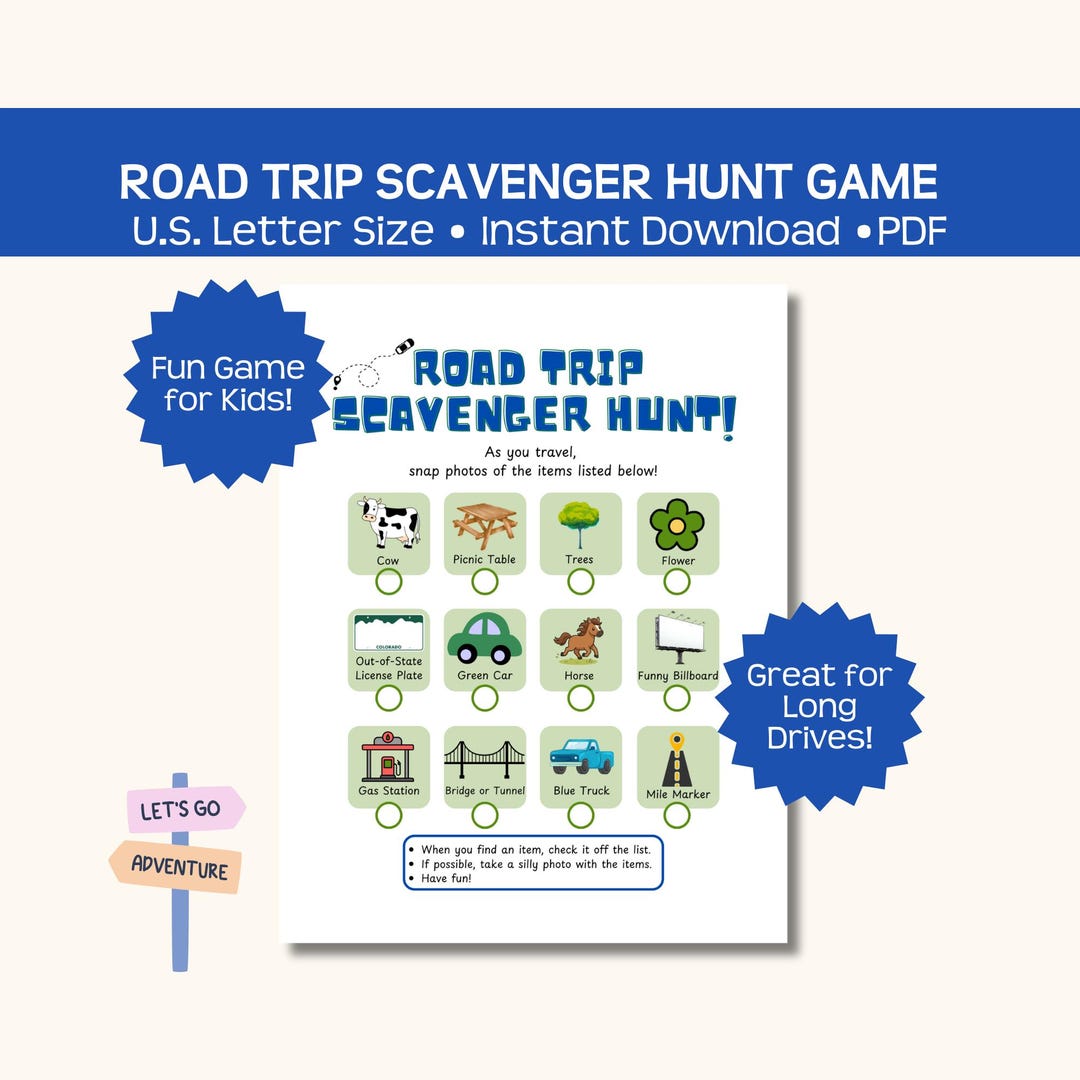 Lot de 50 jeux de cartes de chasse au trésor pour voyage en voiture, jeu de cartes amusant pour les activités pour les vacances en famille, les voyages en voiture et les Lot de 50 jeux de cartes de chasse au trésor pour voyage en voiture, jeu de cartes amusant pour les activités pour les vacances en famille, les voyages en voiture et les