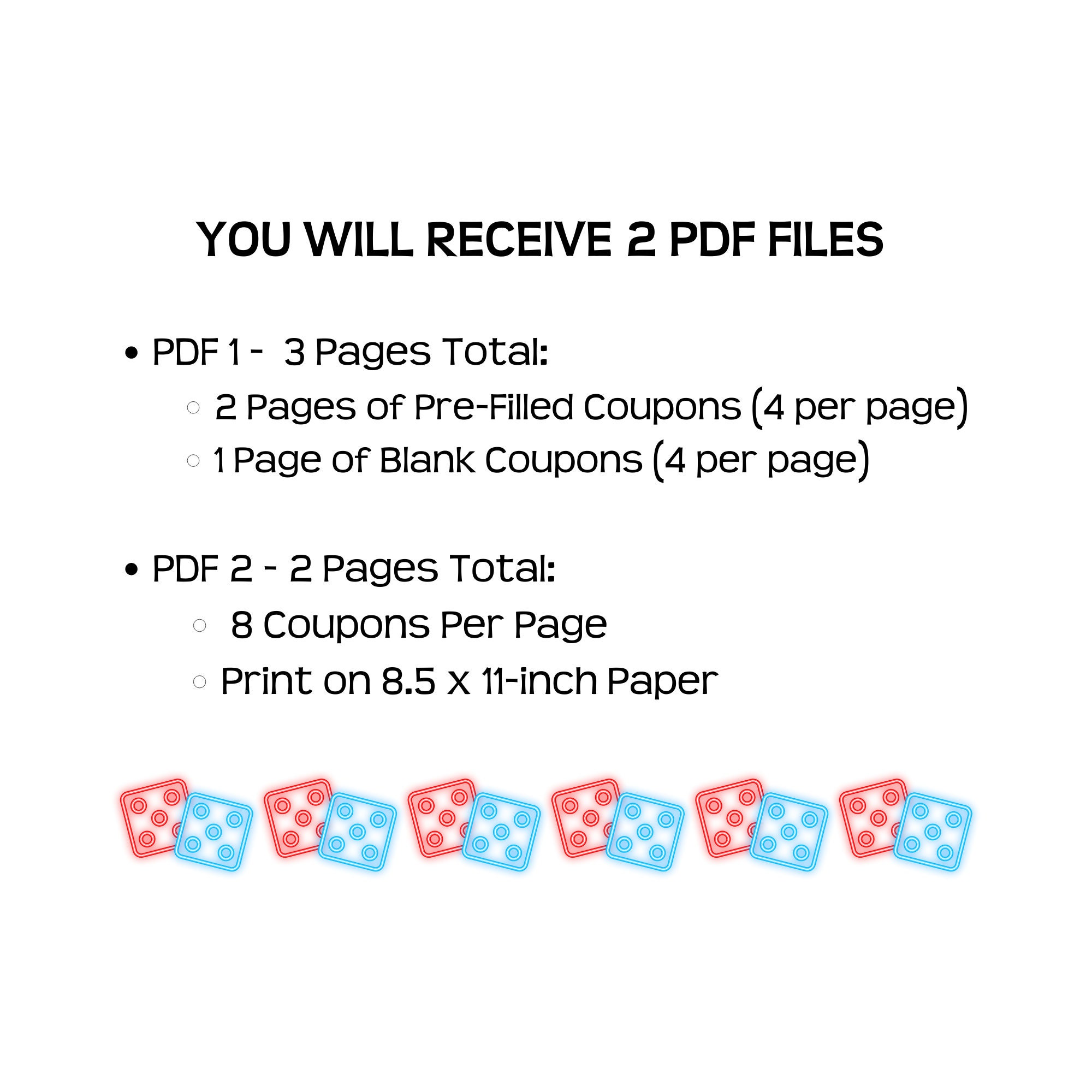Printable Las Vegas Coupons Blue and Gold Fun and Affordable - Etsy Denmark