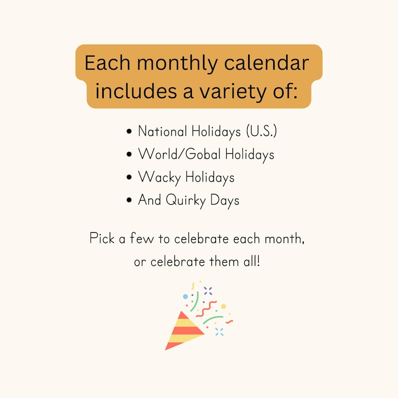 Printable September 2026 Holiday Calendars, Fun and Wacky Days, Instant ...