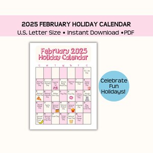 National Holiday February 2025 Etsy