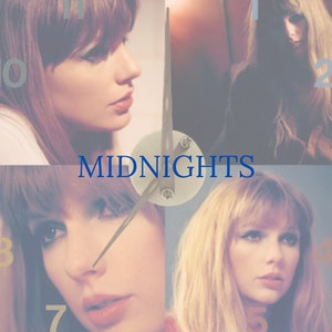 Midnights clock digital print