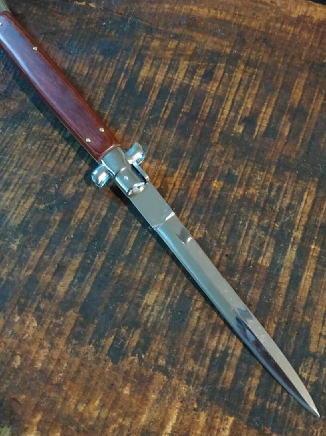 Vintage Gangster Style Knife. Big Pocket Knife. Long Folding Etsy