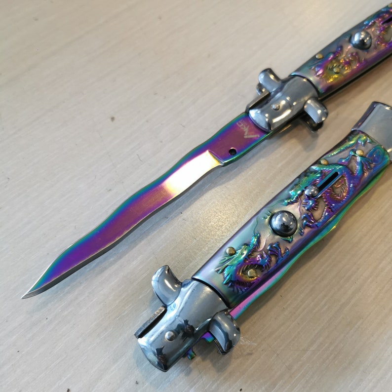 Vintage Style Gangster Knife. Man's Folding Knife. Classic Etsy