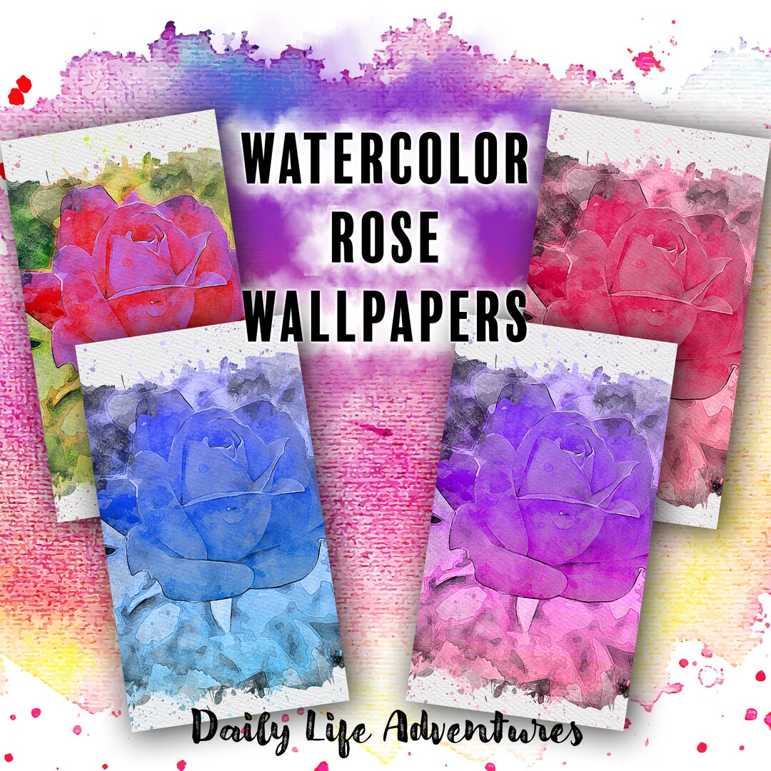 Watercolor Wallpaper, Watercolor Rose, Watercolor Rose Wallpaper ...