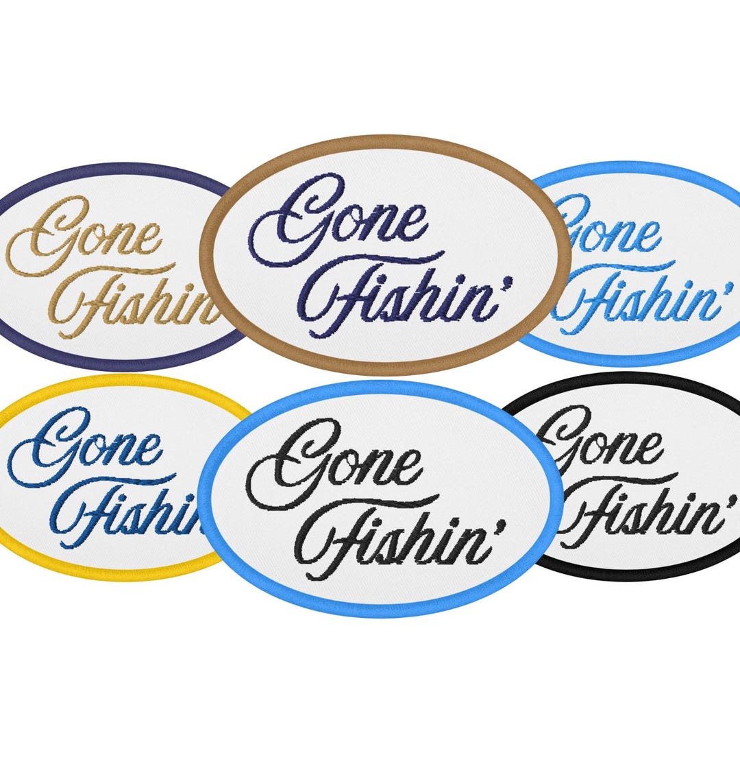 Custom Boat Patch – Embroidered Oval Patch With Your Boat Name or Logo ...