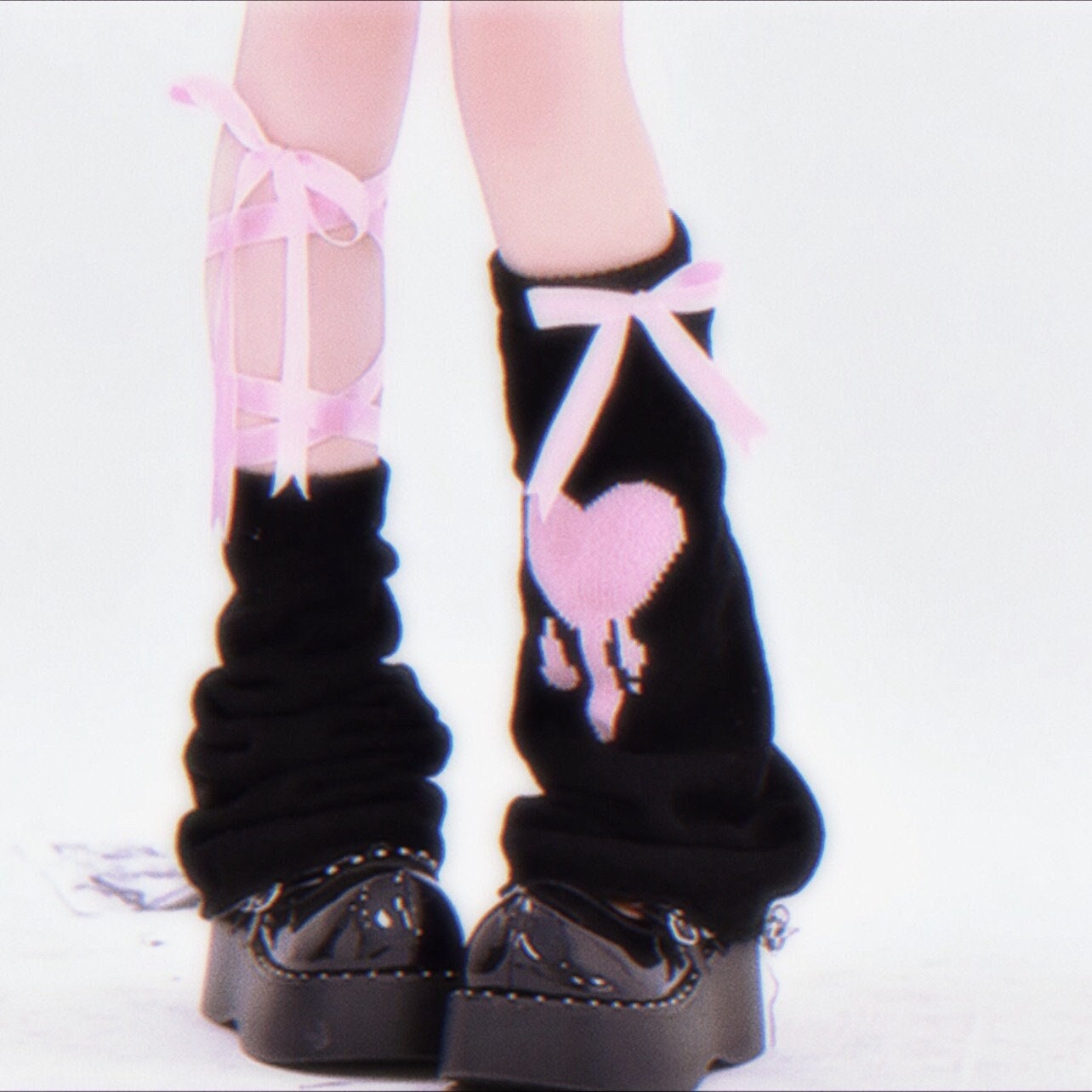 Couvre-jambes tricoté de Style japonais, chaussettes de protection de  Ballet à volants, chauffe-jambes à nœud Punk pour filles – acheter les  meilleurs