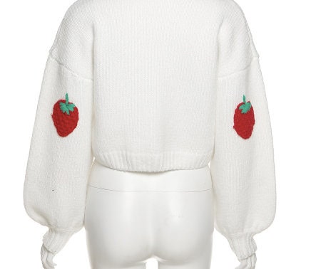Curve Strawberry Leaf SS Cardi