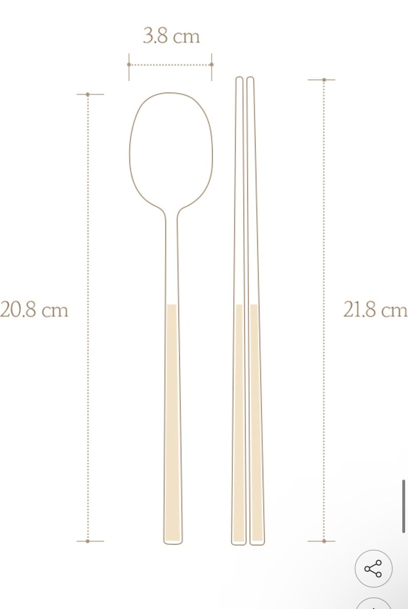 Korean Spoons and Chopsticks 5 Sets in a Gift Box Etsy