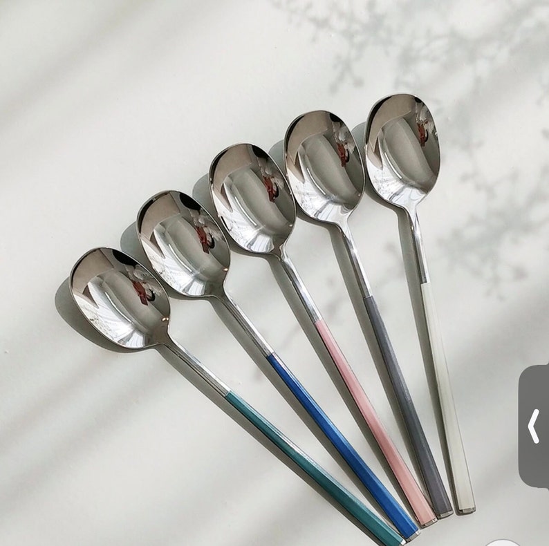 Korean Spoons and Chopsticks 5 Sets in a Gift Box Etsy