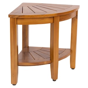 Wooden Teak Corner Bench