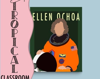 Hispanic Influential Figures - Ellen Ochoa (Tropical)