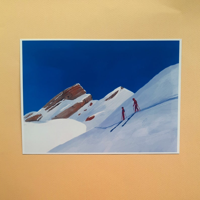Affiche montagnes en hivers image 1