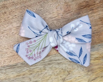 Floral and greenery - baby bows - toddler bows - girl hair bows - fall bows