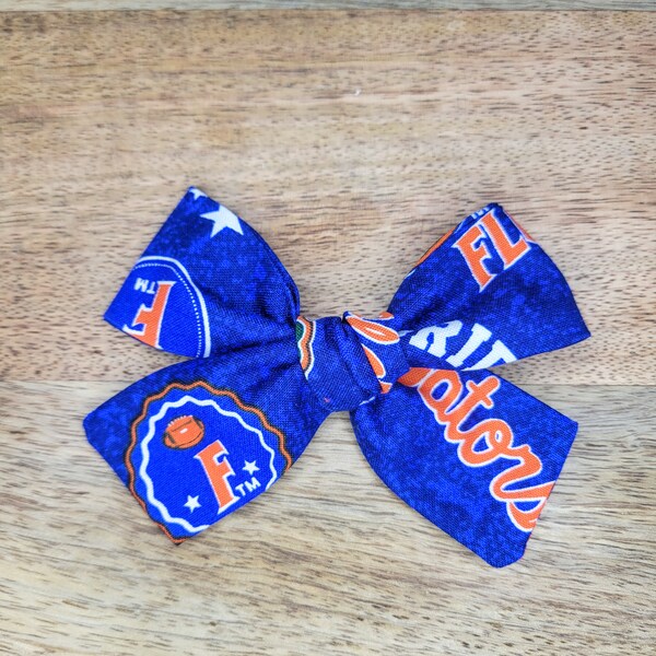 Football Hair Bow Etsy