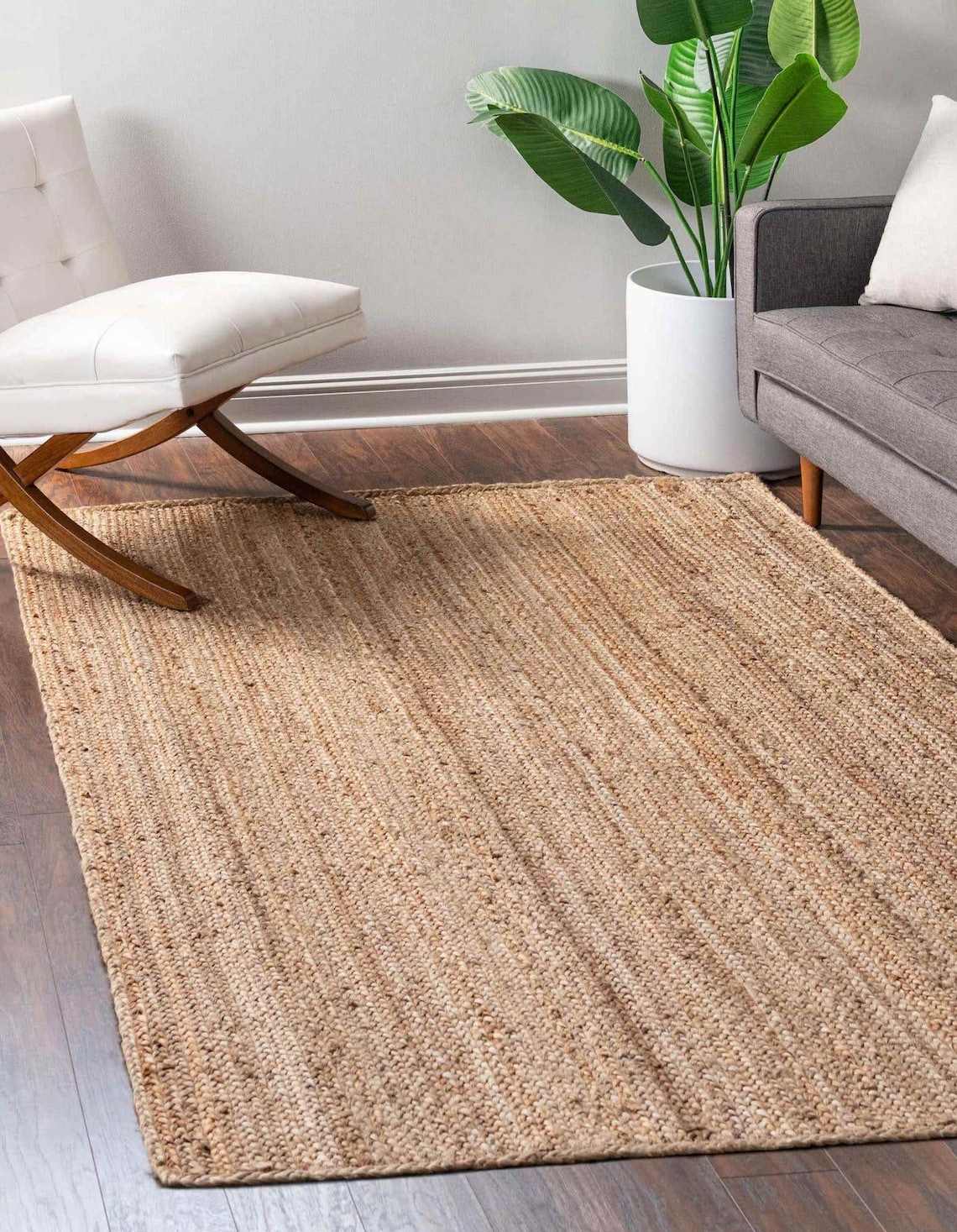 8x10 Jute Rug 9x12 Jute Rug Braided Rug for Farmhouse, Living Room, Indoor Outdoor Rug Patio Rug