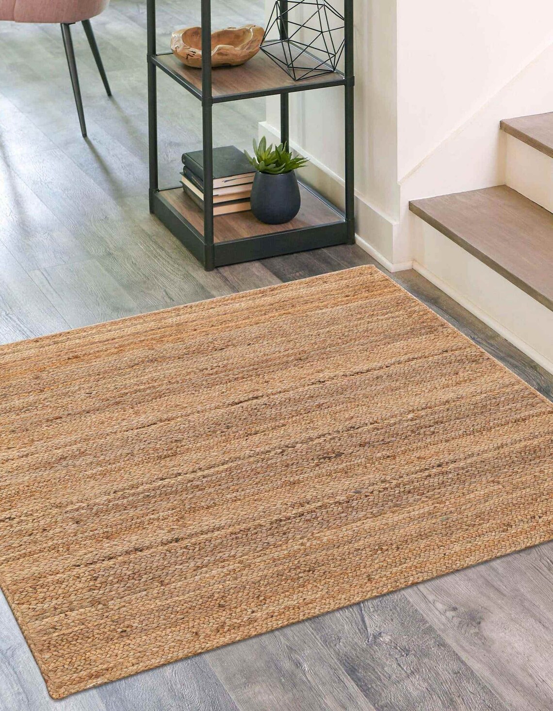 8x10 Jute Rug 9x12 Jute Rug Braided Rug for Farmhouse, Living Room, Indoor Outdoor Rug Patio Rug