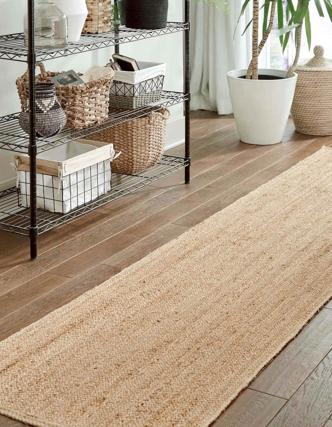 8x10 Jute Rug 9x12 Jute Rug Braided Rug for Farmhouse, Living Room