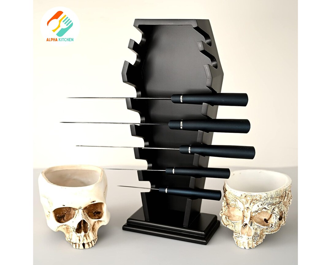 Gothic Knife Holder Coffin Knife Holder Stand Knife Holder for Etsy