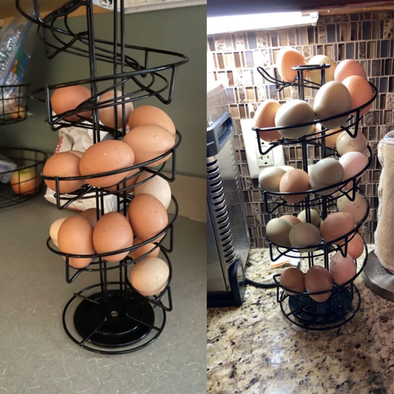 Egg Basket for Fresh Eggs 3 Dozen Eggs Countertop Display Etsy