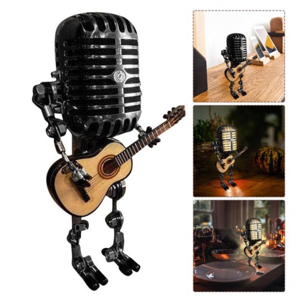 Microphone Lamp Etsy