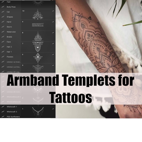 Armand Procreate Stempel für Tattoo Schablonen