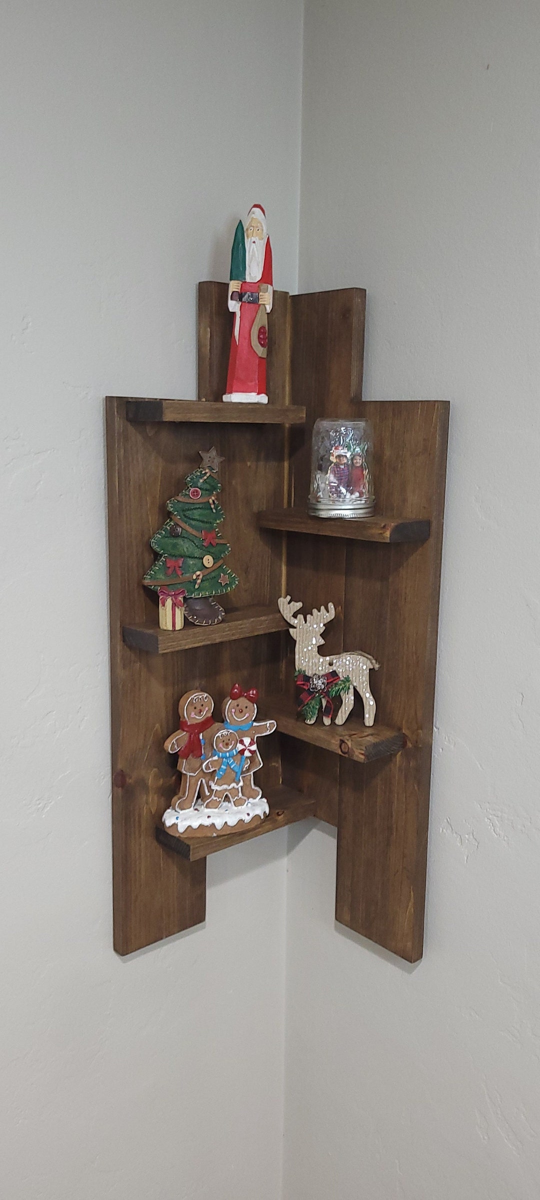 Rustic Corner Shlf Rustic Pine Corner Shelf, Handmade Solid Wood - Etsy