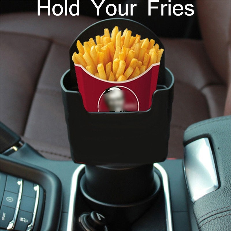 CUSINIUM 7.5 oz 50-Pack “Fries” Design French Fry Cups Disposable French Fry Holders 