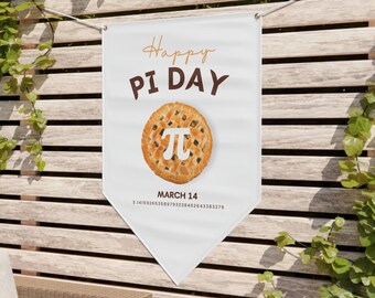 Happy Pi Day Welcome Sign, Vinyl Pi Day Banner, Math Decorations, Pi Day Decorations, Pie Day Sign, March 14th, Decor, Pennant, Pi Party