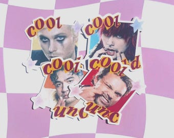 5SOS Cool Dad Sticker Pack, Luke Hemmings, Michael Clifford, Ashton Irwin, Calum Hood