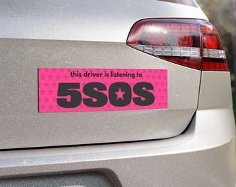 5SOS Car Magnet, 5 seconds of summer, everyone's a star, band fan decal, bumper sticker