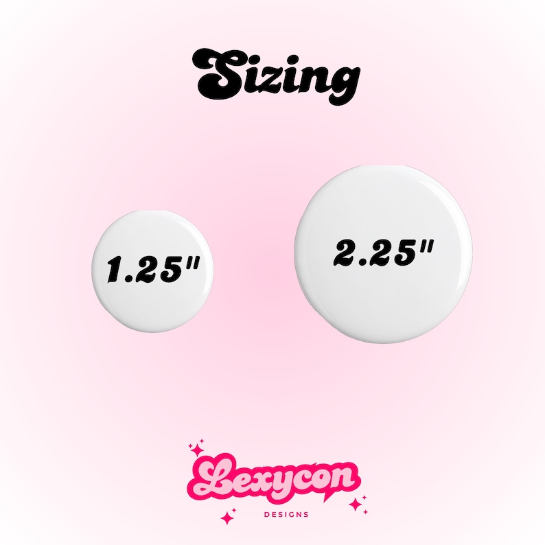 Pin Button Oversized Text Custom Button, Pin, Badge - Etsy