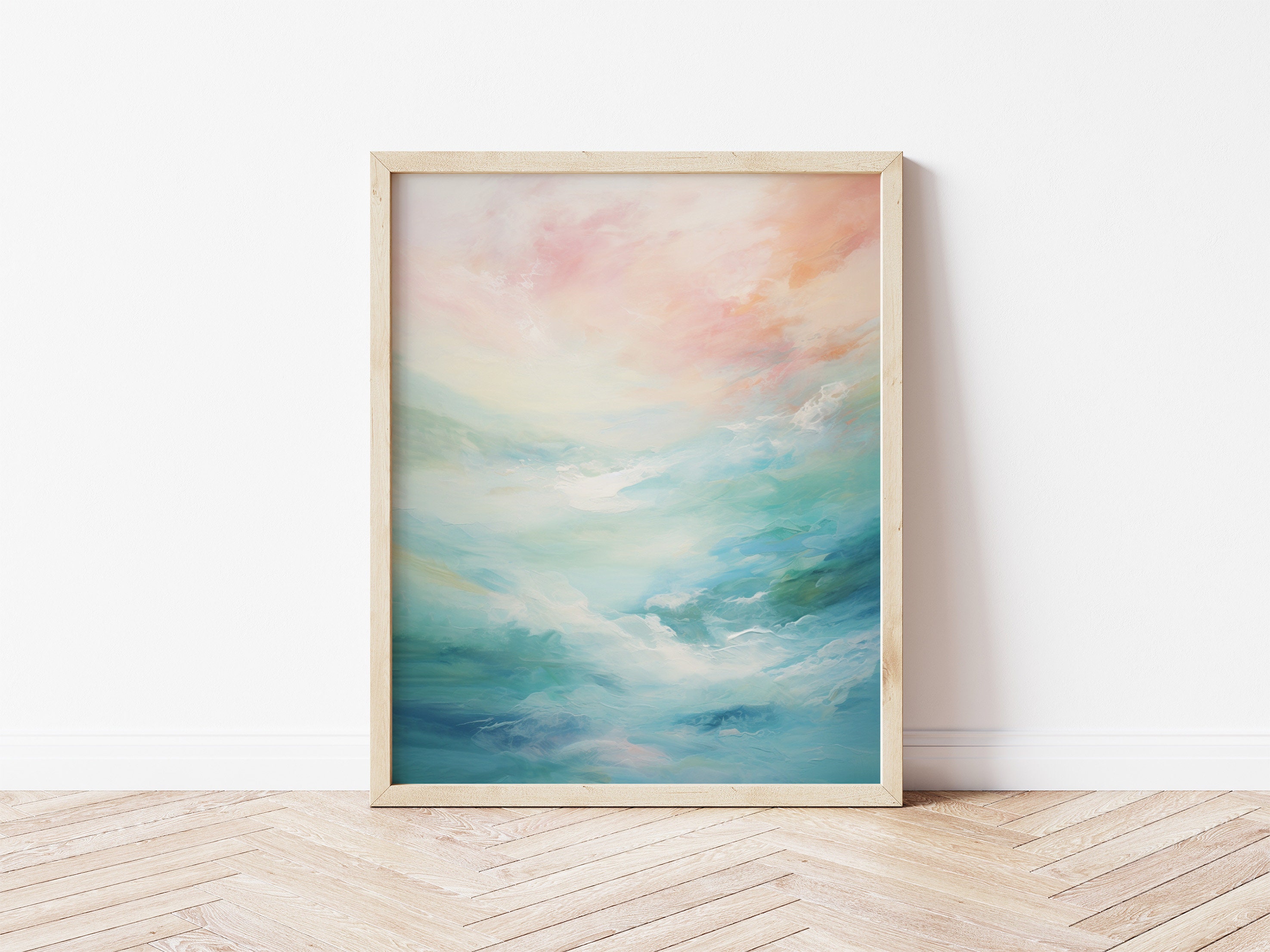Hawaiian Pacific Abstract Painting Art Print of Serenity Bliss ...