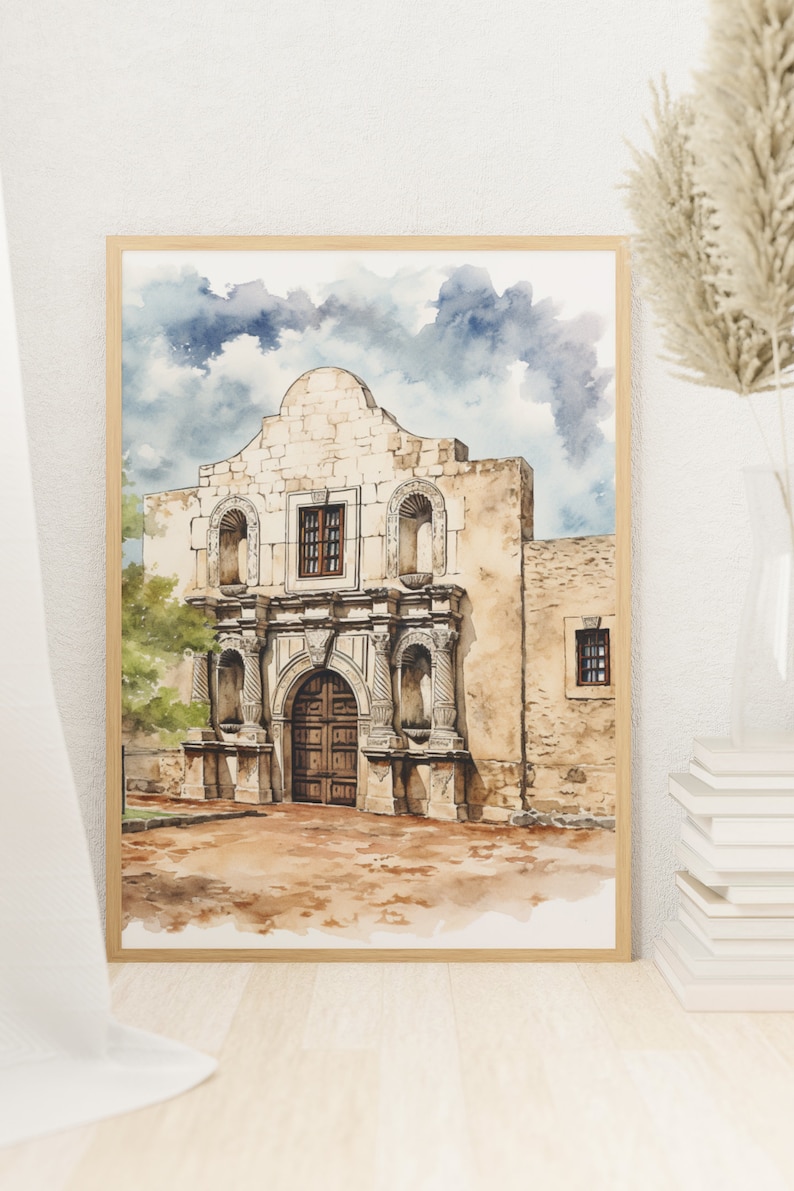 San Antonio Alamo Legacy Art Print Historic Landmark Tribute Texas
