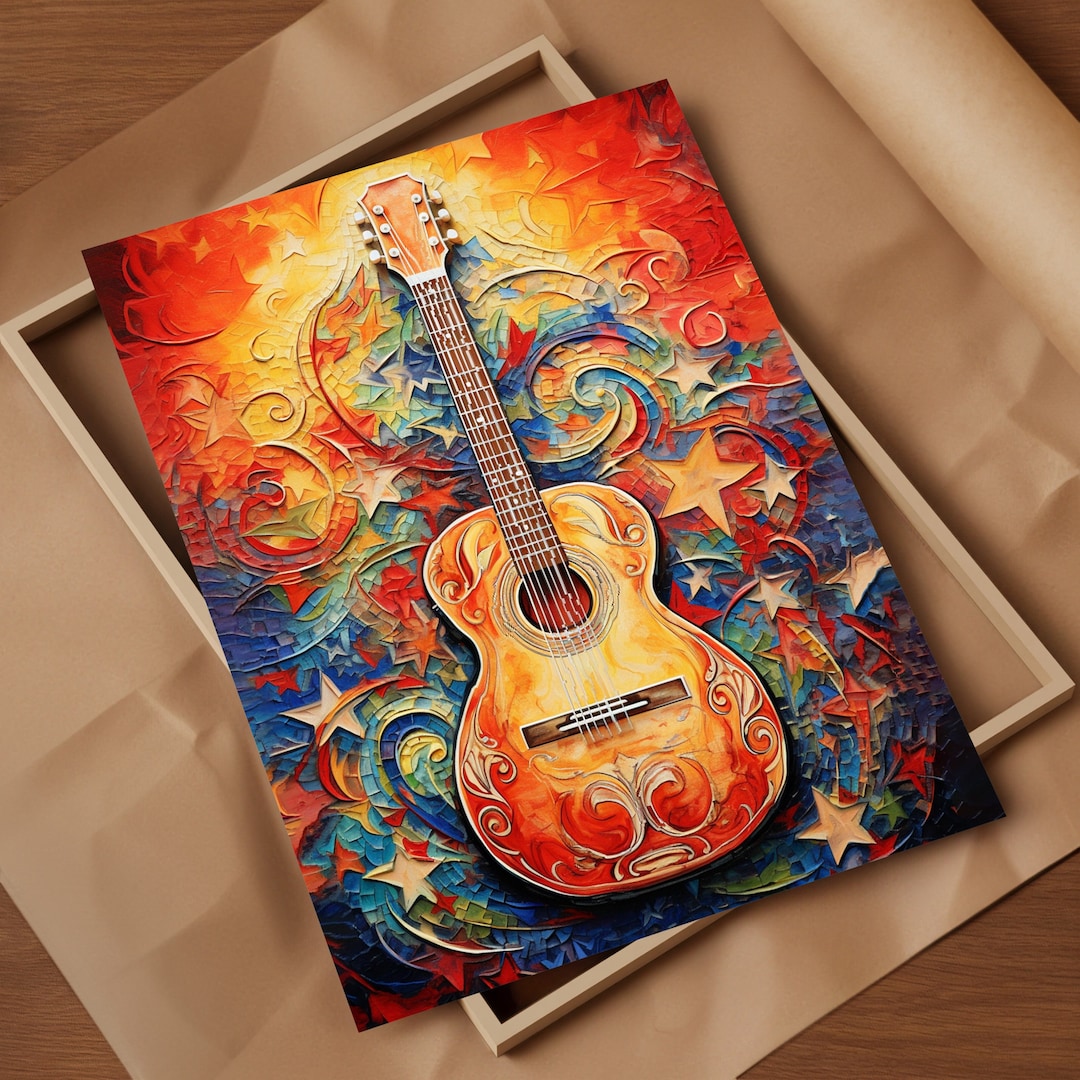 Texas Country Music Art Print Lone Star Rhythms Texas Country Music Wall Art Print Evoking Lone