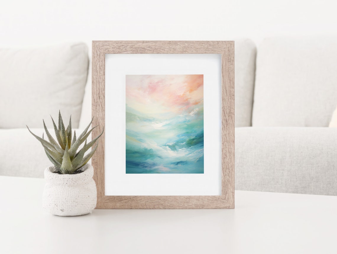 Hawaii Abstract Example Hawaiian Pacific Abstract Painting Art Print of Serenity Bliss ...