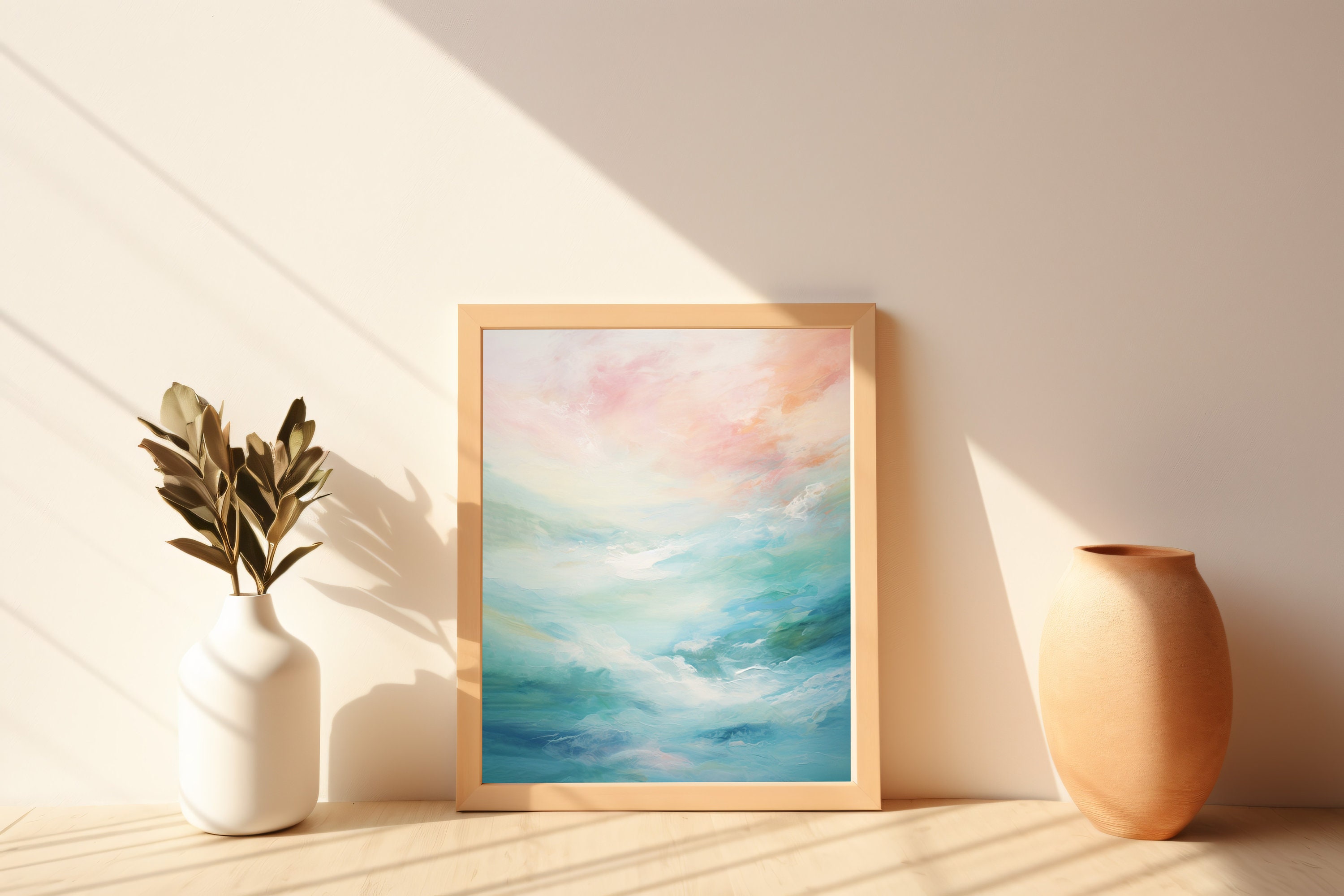 Hawaiian Pacific Abstract Painting Art Print of Serenity Bliss ...