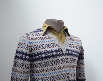 1930s/’40s Style Fair Isle Sweater