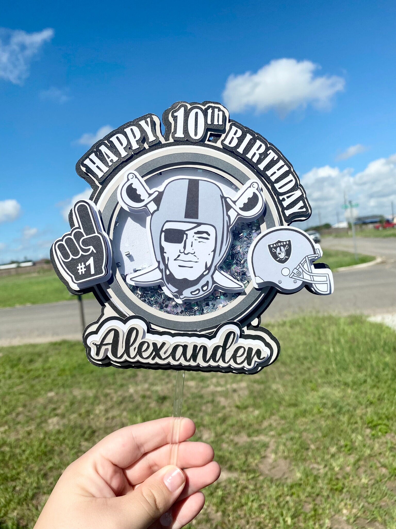 Raiders Cake Topper/ Las Vegas Raiders Cake Toppers/ Las Vegas Etsy